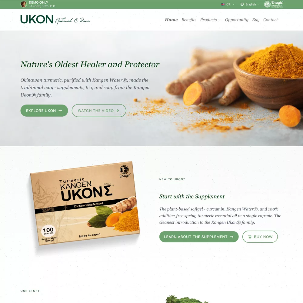 UKON website screenshot